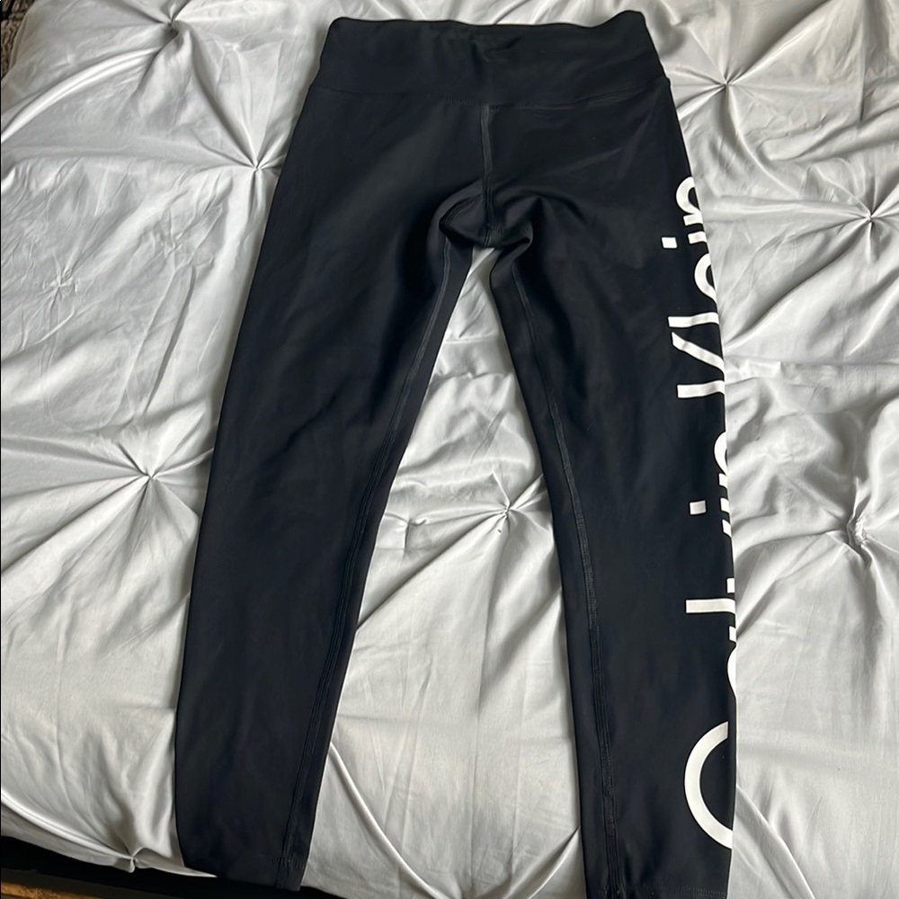 Calvin Klein Charcoal Leggings with Logo